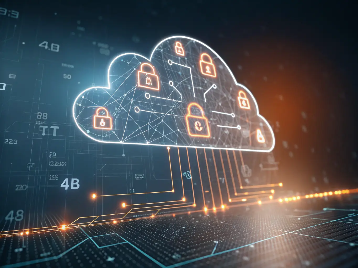 A graphic representation of data flowing between different business systems, illustrating the seamless integration of AI and CRM for enhanced data-driven decision-making.
