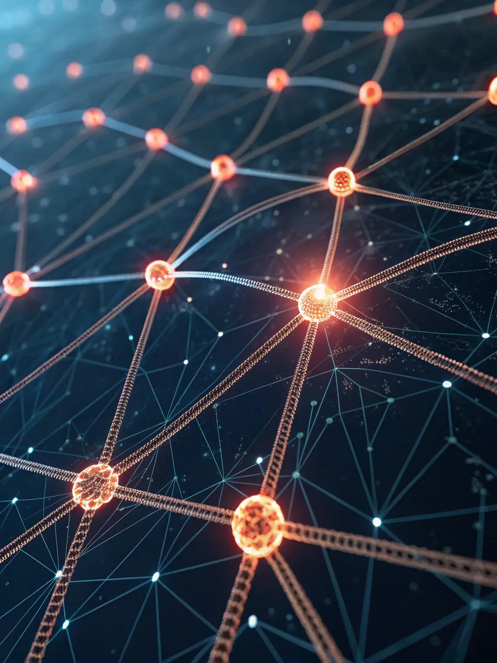 An abstract representation of AI algorithms analyzing data and generating insights, highlighting the power of data-driven decision-making for AgenciaDigitalPlus's clients.